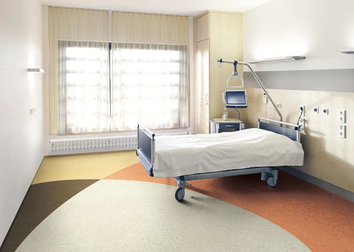 PVC Vinyl Flooring in Hospital Dubai